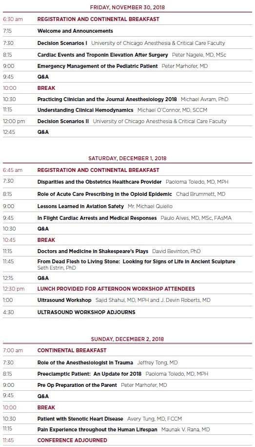 32nd Annual Conference: Challenges for Clinicians Schedule